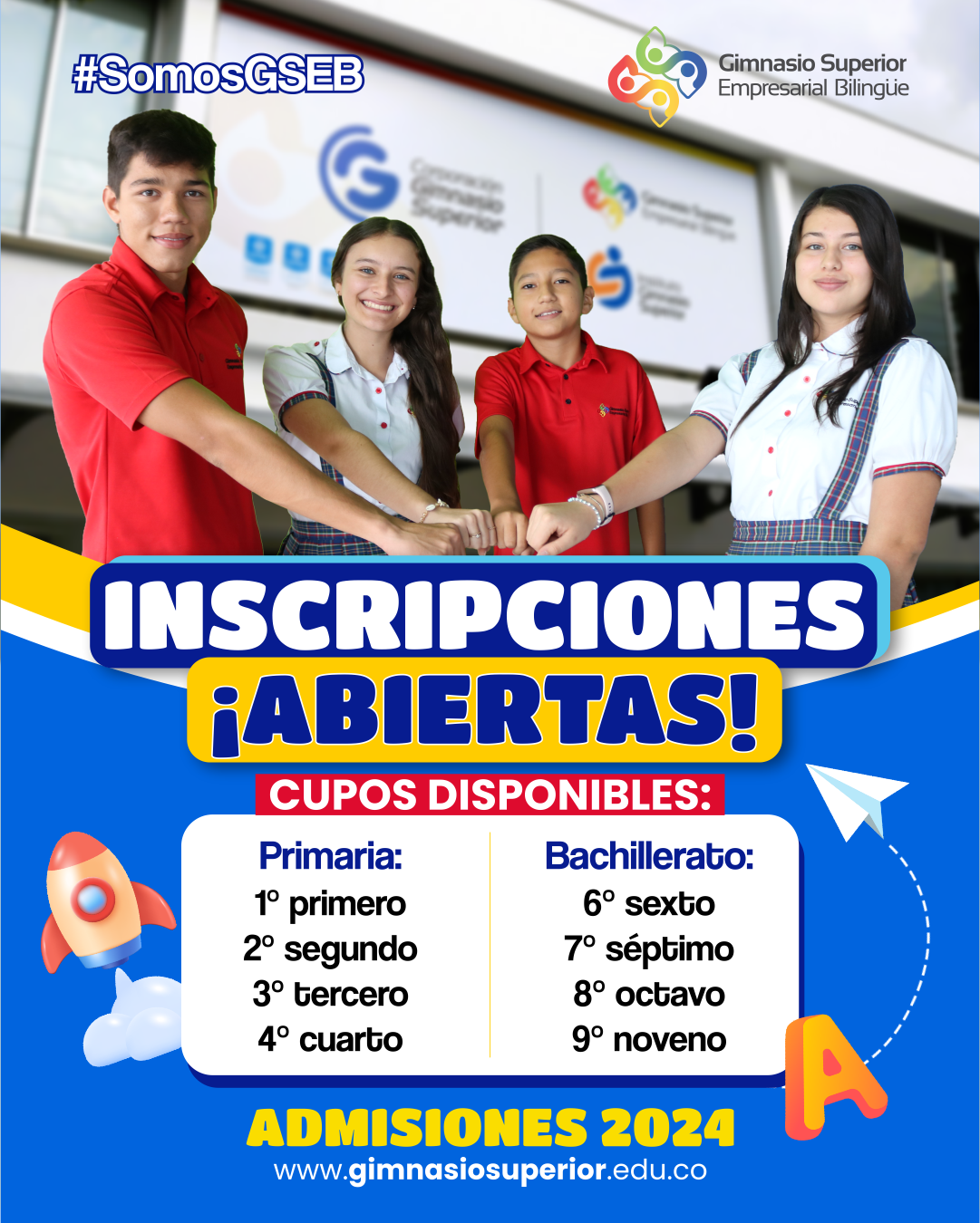 ¡Inscripciones Abiertas 2024! Primaria Y Bachillerato.