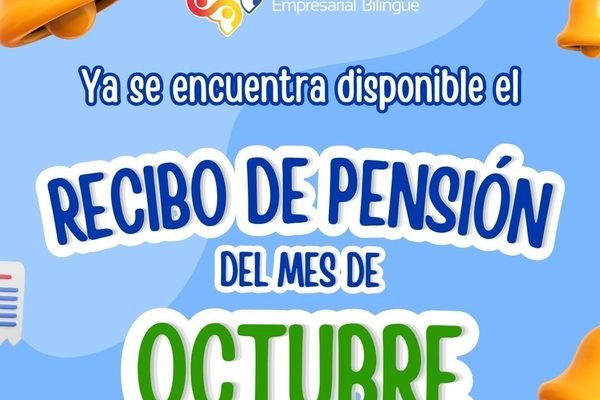 Recibo de pensión Mes de Octubre